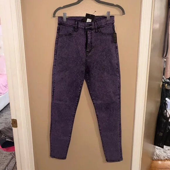 Fashion Nova Purple Washed Jeans 5 - Picture 2 of 5